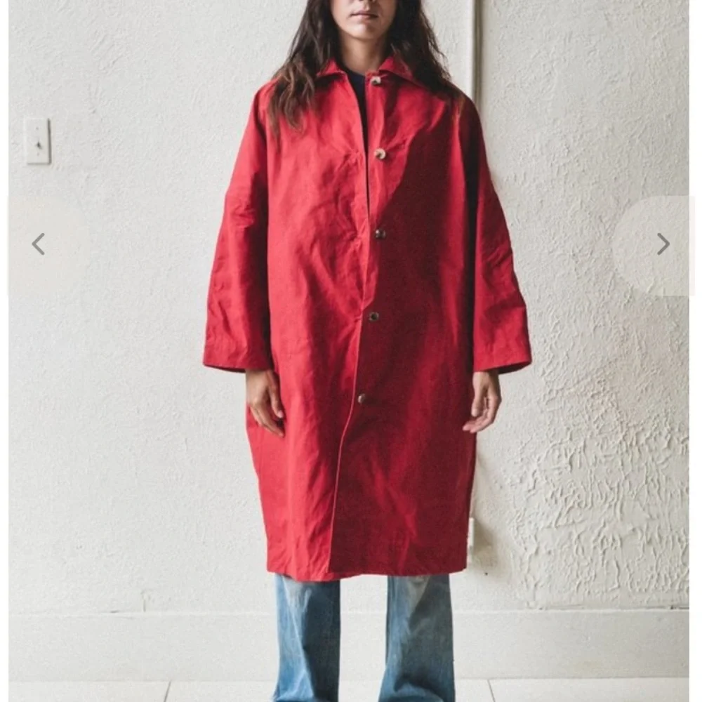 CAWLEY STUDIO Faro Oilskin Mac Coat - Picture 2 of 4